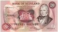 Bank Of Scotland Higher Values 20 Pounds,  5.11.1985